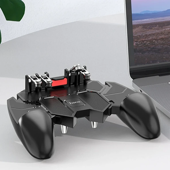 Hoco GM7 Eagle 6 Parmak Kontrollü Mobil Oyun Kolu - Siyah - 3