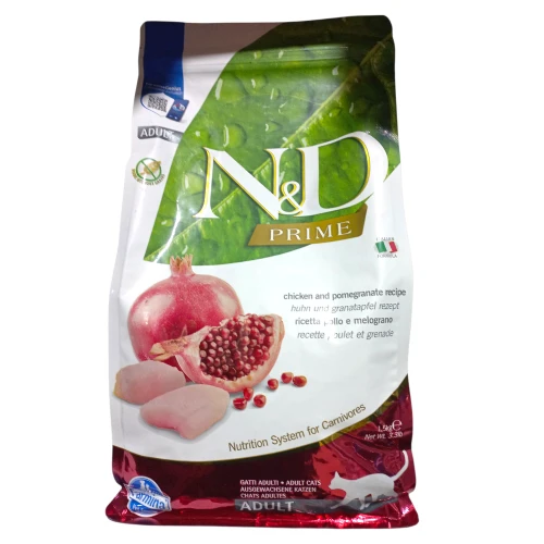 N&D Prime Adult Tavuklu Narlı Kedi Maması 1,5 Kg ürün görseli