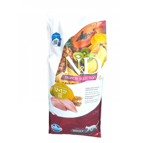 N&D Tropıcal Selectıon Tavuklu Yetişkin Kedi Maması 10 Kg ürün görseli