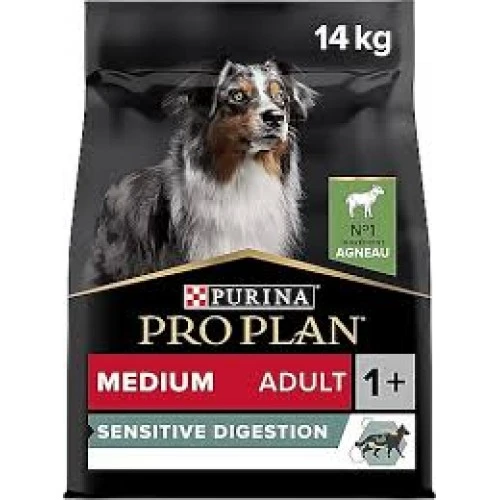 Pro Plan Medium Adult Sensitive Digestion Kuru Köpek Maması, Zengin Kuzu Etili 14 Kg. ürün görseli