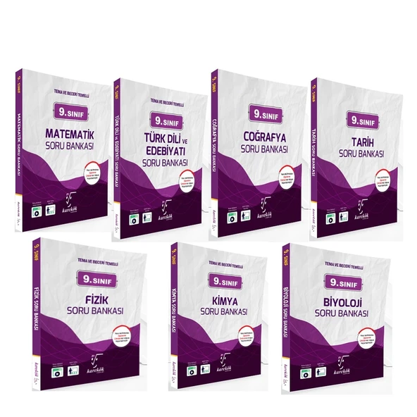 Karekök Yayınları 9. Sınıf Soru Bankası Seti 7 Kitap