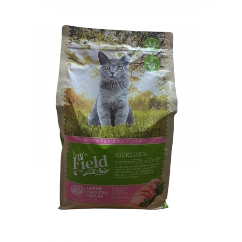 Sam's Field Sterilised Tavuklu Tahılsız Kısırlaştırılmış Kedi Maması 2.5Kg ürün görseli