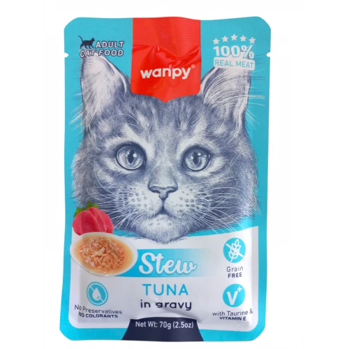Wanpy Pouch Ton Balıklı Yaş Kedi Maması 70G ürün görseli