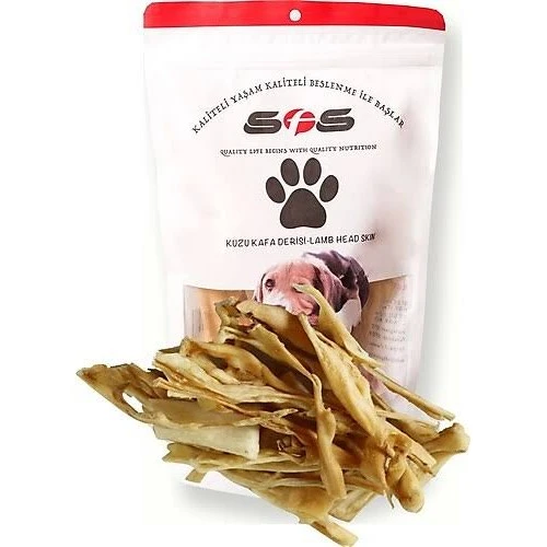 Sfs Kurutulmuş Kuzu Kafa Derisi 100 Gr Köpek Ödülü ürün görseli