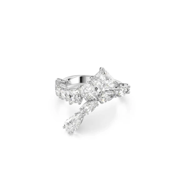 5705763 Swarovski Yüzük Matrıx:Whı/Rhs 58 - 1