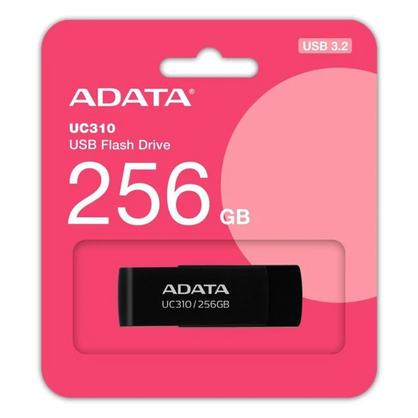 Adata UC310-256GB 256GB USB3.2 Gen1 Black Flash Bellek - Resim 2