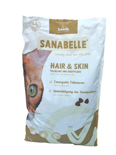 Sanabelle Glutensiz Hair&Skin Kedi Maması 8 KG ürün görseli
