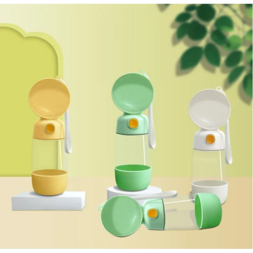 Taşınabilir Evcil Hayvan Mama Hazneli Su Matarası ürün görseli