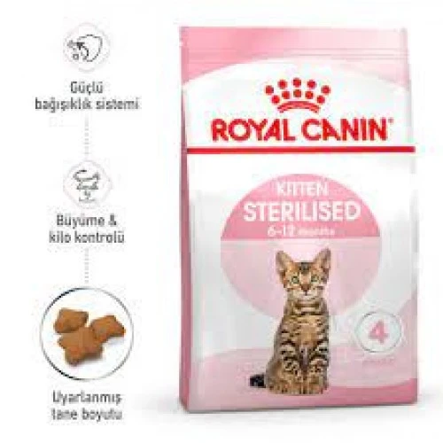 Royal Canin Kitten Sterilised Kısırlaştırılmış Yavru Kedi Maması 2 Kg . ürün görseli