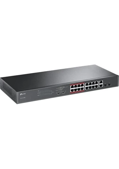 TP-Link TL-SL1218MP 16-Port 10/100Mbps + 2-Port Gigabit PoE Switch