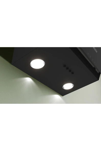 Bosch DWK63PJ61T Siyah Ankastre Cam Davlumbaz - 4