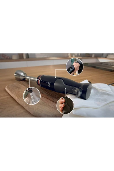 Bosch Serie 4 El Blenderı ErgoMaster 1000 W Siyah, Antrasit MSM4B610 - 4