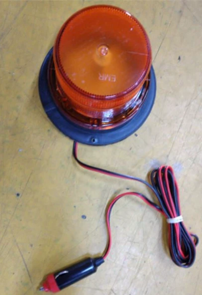EMİR EMR11 Çakar Tepe Lambası 12V/ 24V Kısa Mıknatıslı Çakmak Kablolu Sarı ürün görseli