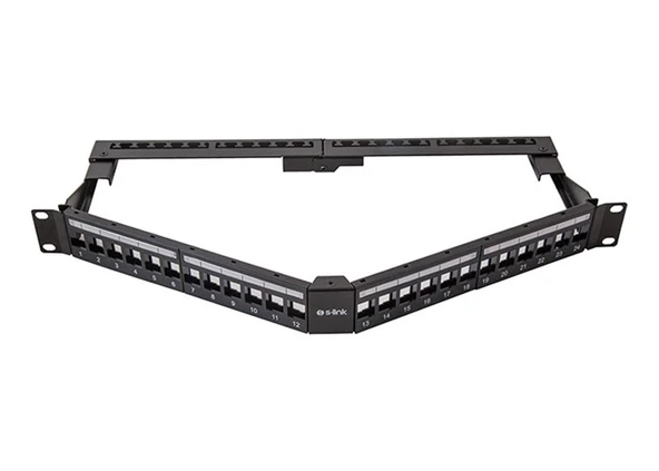 S-link SL-P625 24 lü Kolay Kullanımlı, UTP BOŞ V Şeklinde Patch Panel ürün görseli