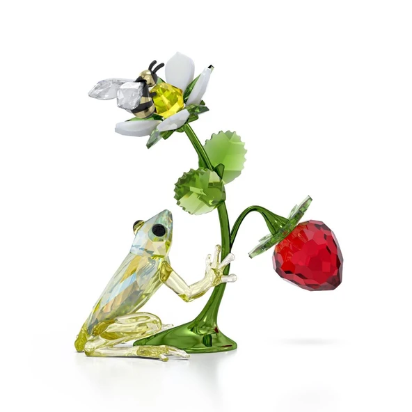 5667599 Swarovski Ev Dekorasyonu Idyllıa:Frog, Bee And Strawberry - 1