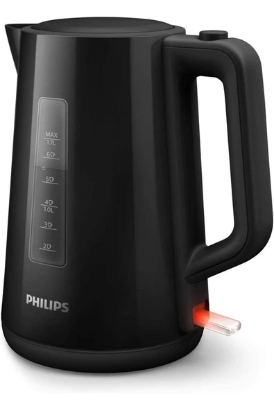 Philips Kettle Su Isıtıcıı, 1.7 L Kapasite, 360° Döner Tabanlı, 2200W, Siyah - 1