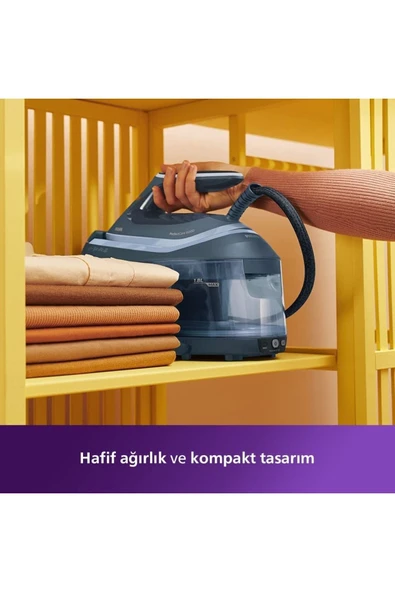 Philips Essential Series Percare 2400 W, 8 Bar Buhar Kazanlı Ütü, Barut Grisi - 7