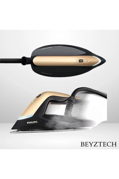 Philips SteamGlide Taban OptimalTEMP Teknolojisi Sıfır Yanma Riski Hareket Sensörü Otomatik Buhar - 7