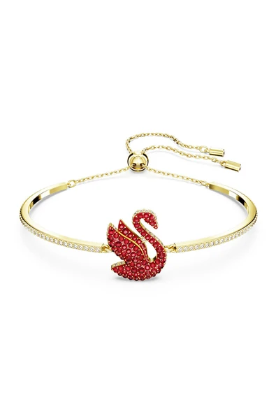 Swarovski 5649774 Swarovski Bilezik iconic Swan:Bracelet Xs Red Scar/Gos S - 1