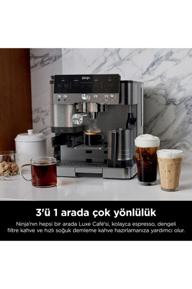 NINJA Luxe Café Premier Espresso Makinesi - KRİSTAL KOLYE HEDİYE - 2
