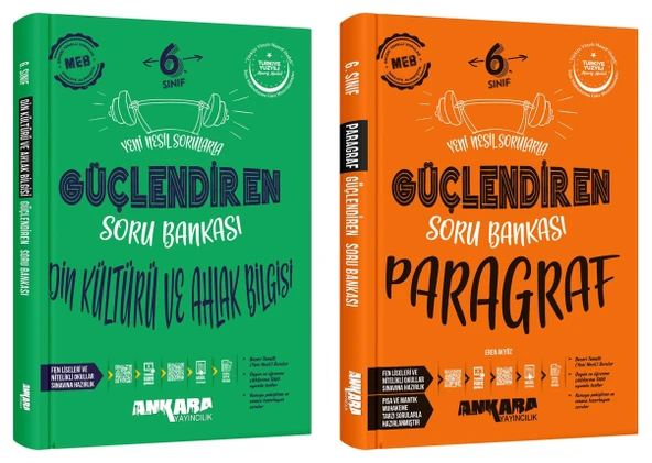 Ankara 2025 6. Sınıf Din Kültürü + Paragraf Güçlendiren Soru Bankası Seti 2 Kitap Güncel Müfredat ürün görseli