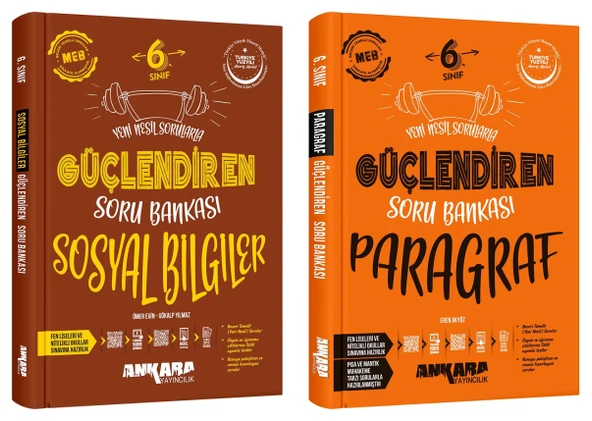 Ankara 2025 6. Sınıf Sosyal + Paragraf Güçlendiren Soru Bankası Seti 2 Kitap Güncel Müfredat ürün görseli