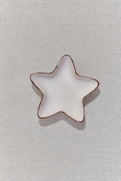 Paşabahçe Starfish Seramik Tabak L Krem - 2