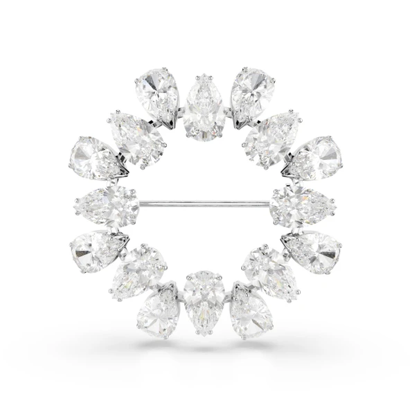 5714646 Swarovski Broş Matrıx:Brooch Pear Whıte/Rhs - 1