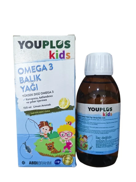 Youplus Kids Omega 3 Balık Yağı 150 ml