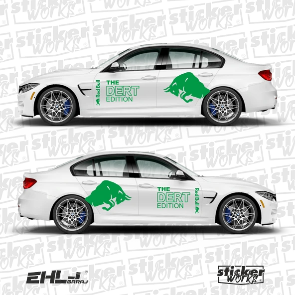 Red Bull The Dert Edition Sticker  – Yan Gövde Sticker Seti - 11