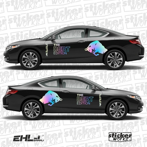 Red Bull The Dert Edition Sticker  – Yan Gövde Sticker Seti - 4