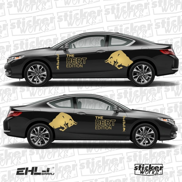 Red Bull The Dert Edition Sticker  – Yan Gövde Sticker Seti