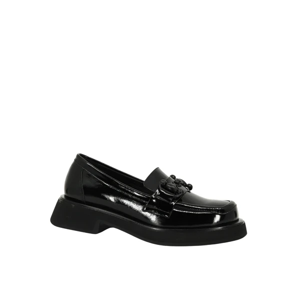 Albini 2610953R Rugan Deri Kadın Loafer Ayakkabı - 2