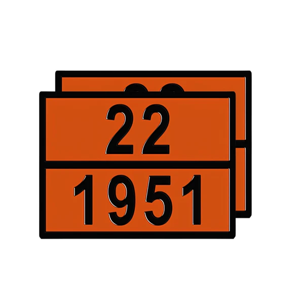 Metal 40x30 cm Levha (1 Çift) Soğutulmuş sıvı argon (Likit Argon) Gaz Taşıma Uyarısı Tır Lojistik ürün görseli