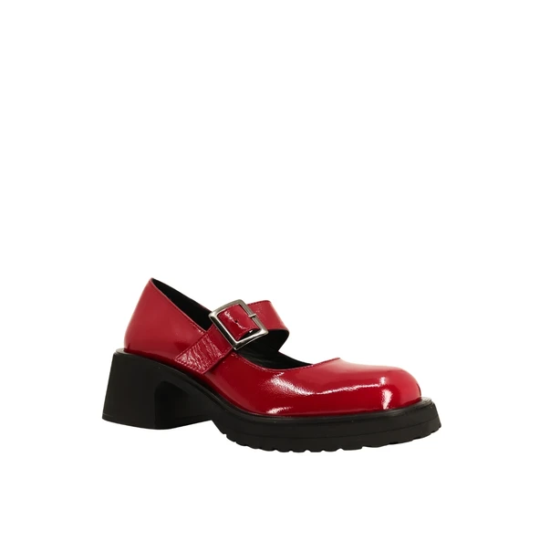 Albini 26101158R Rugan Deri Kadın Topuklu Ayakkabı - Resim 2