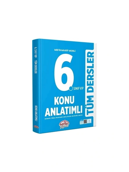6. Sınıf Vip Tüm Dersler Konu Anlatımlı Editör Yayınları ürün görseli
