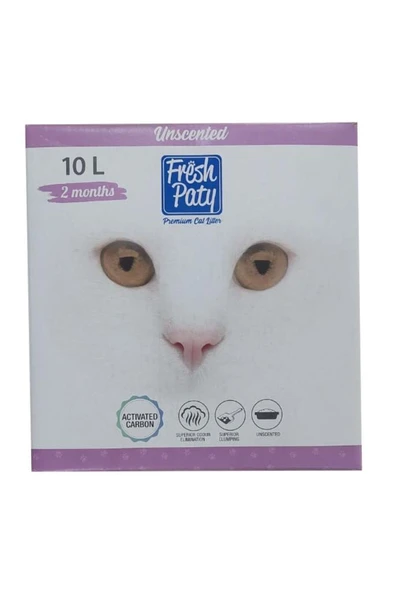 Fresh Paty Aktif Carbon Kokusuz Kedi Kumu 10 Lt