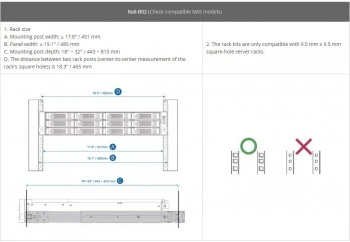 QNAP RAIL-B02 RACK TİPİ MODEL İÇİN RAY TAKIMI (RESMİ DİSTRİBÜTÖR GARANTİLİ) - 2