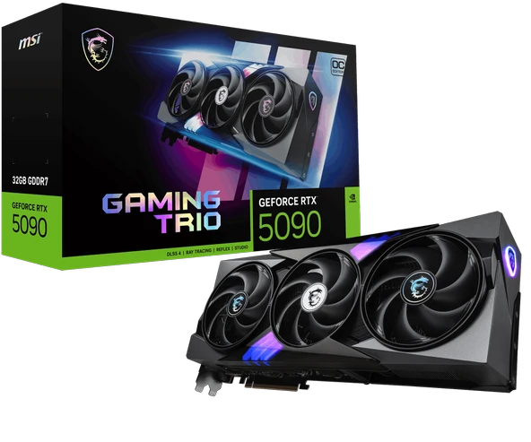 MSI GEFORCE RTX 5090 32G GAMING TRIO OC GDRR7 256 B DX12 PCIE 5.0 X16 (3XDP 1XHDMI)