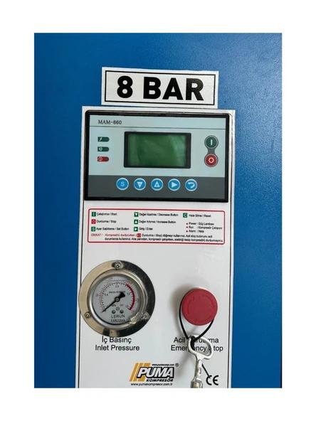 Puma PW30 Vidalı Hava Kompresörü 30 Hp-22 Kw 8-10 Bar - Resim 3