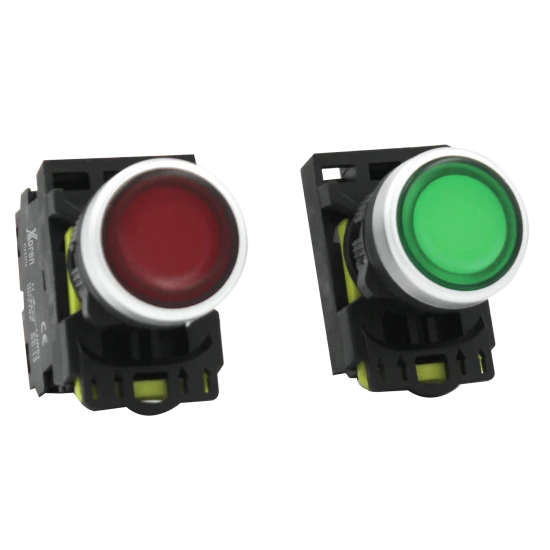 XKOREN 1NO Kalıcı Yaylı Buton Led'li Sarı (10 Adet) ürün görseli 1