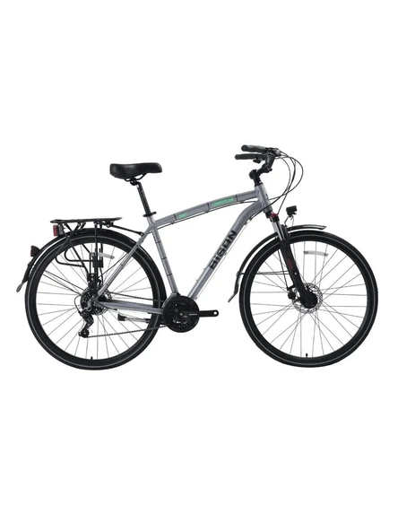 BİSAN COMFORTLİNE ERKEK ŞEHİR BİSİKLETİ 48CM V 26 JANT 21 VİTES METALİK GRİ YEŞİL ürün görseli