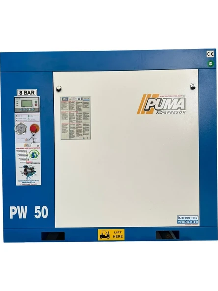 Puma PW50 Vidalı Hava Kompresörü 50 Hp-37 Kw 8-10 Bar - Resim 7