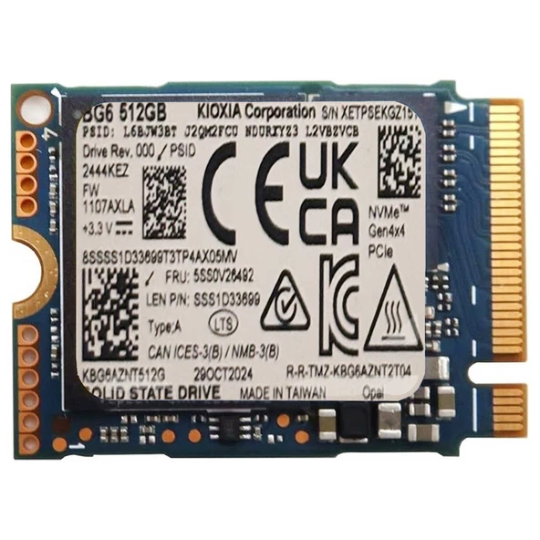 Kioxia BG6 512GB 22x42 M.2 NVMe SSD - 1