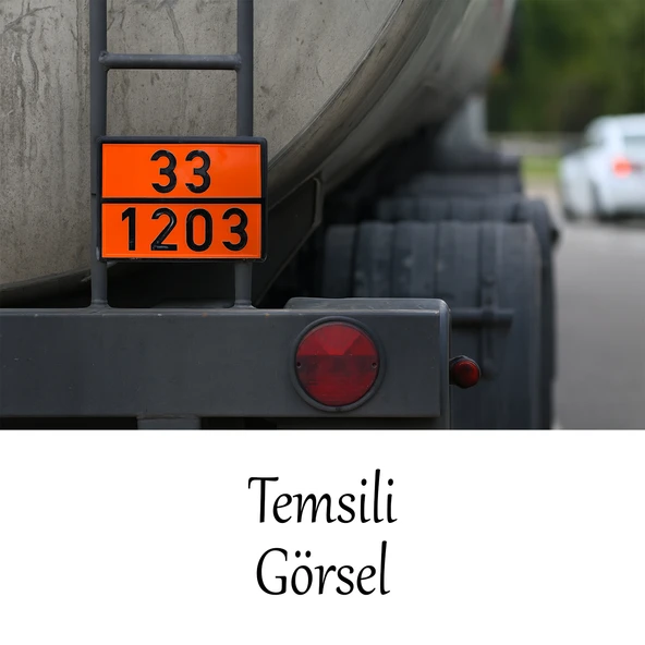 Metal 40x30 cm Levha ( 1 Adet ) 33-1203 Akaryakıt Tehlikeli Madde Taşımacılığı Benzin Motorin Petrol - Resim 3