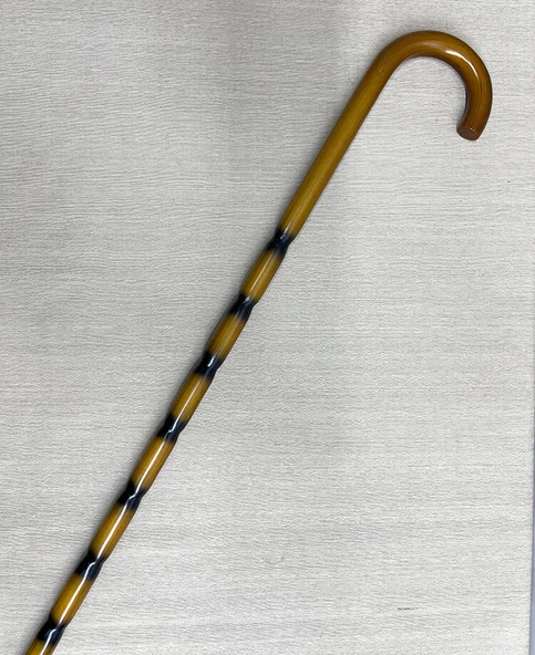 Bambu Desenli Zarif Ahşap Baston ürün görseli