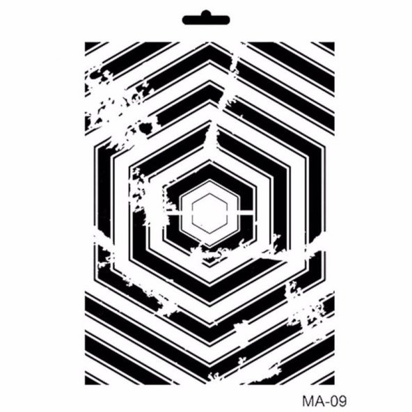 MIX MEDİA STENCIL MA SERİSİ MA09 21X29