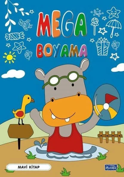 Mega Boyama Mavil Kitap - 1