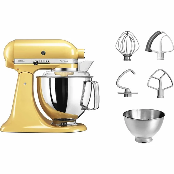 KitchenAid 5KSM175PSEMY Majestic Yellow 4.8 L Stand Mikser - 4