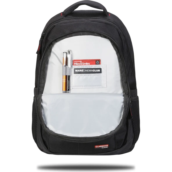 BP-L300 Siena Serisi WTXpro Su Geçirmez Kumaş 15,6" Uyumlu Laptop, Notebook Çantası -Siyah - Resim 5